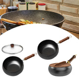 Maxbell Nonstick Wok No Coating Gas Boiling Stir Fry Pan for Restaurant Camping Home without lid