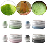 Maxbell Matcha Bowl with Whisk Holder Gift Japanese Matcha Tea Set for Matcha Powder Green