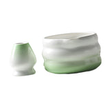 Maxbell Matcha Bowl with Whisk Holder Gift Japanese Matcha Tea Set for Matcha Powder Green