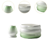 Maxbell Matcha Bowl with Whisk Holder Gift Japanese Matcha Tea Set for Matcha Powder Green