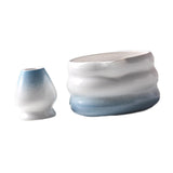 Maxbell Matcha Bowl with Whisk Holder Gift Japanese Matcha Tea Set for Matcha Powder Blue