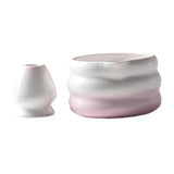 Maxbell Matcha Bowl with Whisk Holder Gift Japanese Matcha Tea Set for Matcha Powder Pink