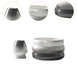 Maxbell Matcha Bowl with Whisk Holder Gift Japanese Matcha Tea Set for Matcha Powder Black