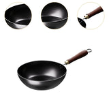 Maxbell Small Work Sturdy Multipurpose Hammered Chinese Wok for Induction Cooker Gas 24cm
