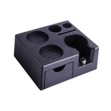 Maxbell Espresso Tamper Station Non Slip Black Portafilter Holder Plastic Tamp Stand