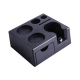 Maxbell Espresso Tamper Station Non Slip Black Portafilter Holder Plastic Tamp Stand