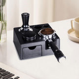 Maxbell Espresso Tamper Station Non Slip Black Portafilter Holder Plastic Tamp Stand
