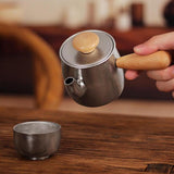 Maxbell Pure Titanium Kettle Thick Boiling Tea Pot Tea Infuser for Home Office Party