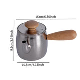 Maxbell Pure Titanium Kettle Thick Boiling Tea Pot Tea Infuser for Home Office Party