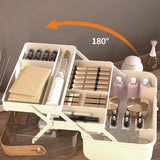 Maxbell Family First Aid Medical Box with Handle First Aid Case Hiking Workplace Car light brown