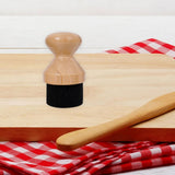Maxbell Wood Cutting Board Oil Applicator Round Ergonomic Handle for Kitchen Gadgets