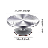 Maxbell Aluminium Alloy Cake Turntable Set Non Slip Rotating Cake Stand Baking Tools
