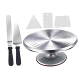 Maxbell Aluminium Alloy Cake Turntable Set Non Slip Rotating Cake Stand Baking Tools