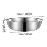 Maxbell Mixing Bowl Thicken Vegetable Basin Serving for Prepping Mixing Food Storage S