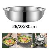 Maxbell Mixing Bowl Thicken Vegetable Basin Serving for Prepping Mixing Food Storage S