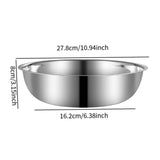 Maxbell Mixing Bowl Thicken Vegetable Basin Serving for Prepping Mixing Food Storage M