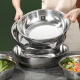 Maxbell Mixing Bowl Thicken Vegetable Basin Serving for Prepping Mixing Food Storage M
