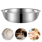 Maxbell Mixing Bowl Thicken Vegetable Basin Serving for Prepping Mixing Food Storage M