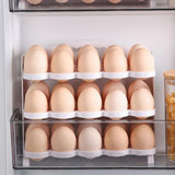 Maxbell Egg Holder for Refrigerator Side Door Reusable for Drawer Cabinet Countertop