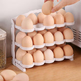 Maxbell Egg Holder for Refrigerator Side Door Reusable for Drawer Cabinet Countertop