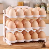 Maxbell Egg Holder for Refrigerator Side Door Reusable for Drawer Cabinet Countertop