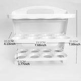 Maxbell Egg Holder for Refrigerator Side Door Reusable for Drawer Cabinet Countertop