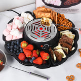 Maxbell Electric Fondue Pot Set Chocolate Fondue Set for Marshmallows Birthday Party