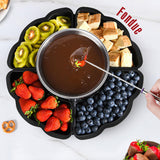 Maxbell Electric Fondue Pot Set Chocolate Fondue Set for Marshmallows Birthday Party