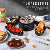 Maxbell Electric Fondue Pot Set Chocolate Fondue Set for Marshmallows Birthday Party