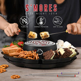 Maxbell Electric Fondue Pot Set Chocolate Fondue Set for Marshmallows Birthday Party