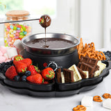 Maxbell Electric Fondue Pot Set Chocolate Fondue Set for Marshmallows Birthday Party