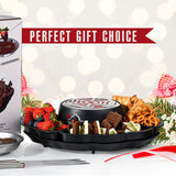 Maxbell Electric Fondue Pot Set Chocolate Fondue Set for Marshmallows Birthday Party
