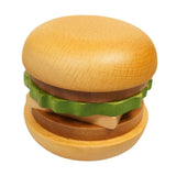 Maxbell Wooden Burger Coaster Set Smooth Tabletop Protection for Hotel Tabletop Home