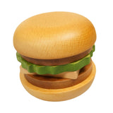 Maxbell Wooden Burger Coaster Set Smooth Tabletop Protection for Hotel Tabletop Home