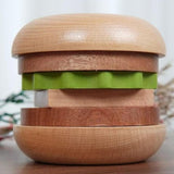 Maxbell Wooden Burger Coaster Set Smooth Tabletop Protection for Hotel Tabletop Home