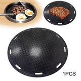 Maxbell BBQ Grill Pan Stainless Steel Outdoor Grilling Pan for Cooking Picnic Travel 33cm