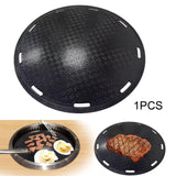 Maxbell BBQ Grill Pan Stainless Steel Outdoor Grilling Pan for Cooking Picnic Travel 33cm