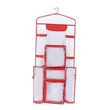Maxbell Hanging Wrapping Paper Storage Bag Transparent Hanging Gift Wrap Rolls Holder