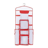 Maxbell Hanging Wrapping Paper Storage Bag Transparent Hanging Gift Wrap Rolls Holder