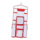 Maxbell Hanging Wrapping Paper Storage Bag Transparent Hanging Gift Wrap Rolls Holder