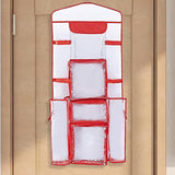 Maxbell Hanging Wrapping Paper Storage Bag Transparent Hanging Gift Wrap Rolls Holder