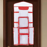 Maxbell Hanging Wrapping Paper Storage Bag Transparent Hanging Gift Wrap Rolls Holder
