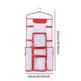 Maxbell Hanging Wrapping Paper Storage Bag Transparent Hanging Gift Wrap Rolls Holder