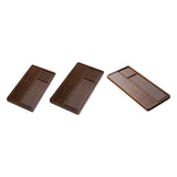 Maxbell Bamboo Tea Tray Simple Sturdy Kungfu Tea Table for Household Tea Room Office 50x28x3.5cm