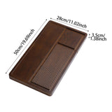 Maxbell Bamboo Tea Tray Simple Sturdy Kungfu Tea Table for Household Tea Room Office 50x28x3.5cm