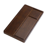 Maxbell Bamboo Tea Tray Simple Sturdy Kungfu Tea Table for Household Tea Room Office 50x28x3.5cm