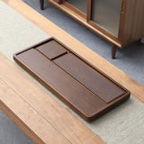 Maxbell Bamboo Tea Tray Simple Sturdy Kungfu Tea Table for Household Tea Room Office 70x32x3.5cm