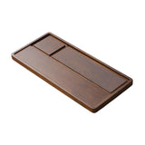 Maxbell Bamboo Tea Tray Simple Sturdy Kungfu Tea Table for Household Tea Room Office 70x32x3.5cm