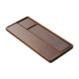 Maxbell Bamboo Tea Tray Simple Sturdy Kungfu Tea Table for Household Tea Room Office 70x32x3.5cm