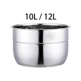 Maxbell Electric Pressure Cooker Inner Pot Rustproof for Home Use Restaurant Kitchen 10L